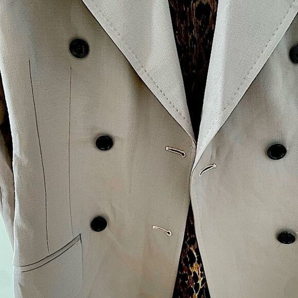 DOLCE & GABBANA Double Breasted Blazer Mauve Gray Jacket Size Medium? - Picture 4 of 12